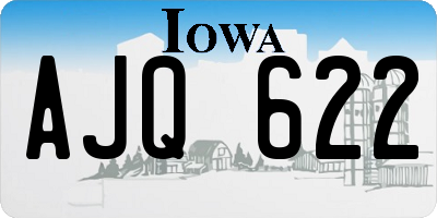 IA license plate AJQ622