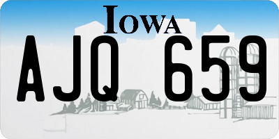 IA license plate AJQ659