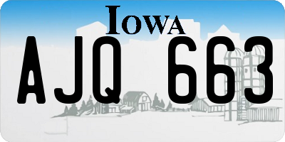 IA license plate AJQ663