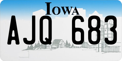 IA license plate AJQ683