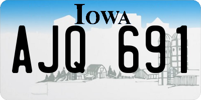 IA license plate AJQ691