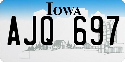 IA license plate AJQ697