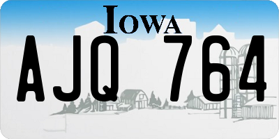 IA license plate AJQ764