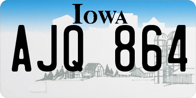 IA license plate AJQ864