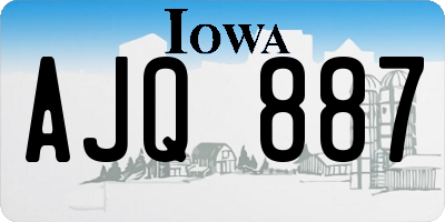 IA license plate AJQ887