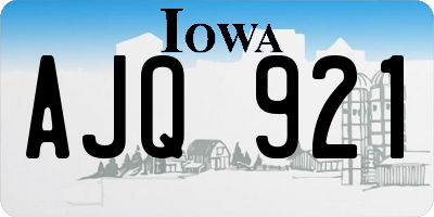 IA license plate AJQ921
