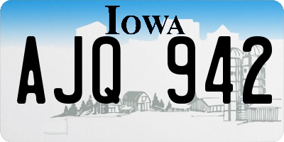 IA license plate AJQ942