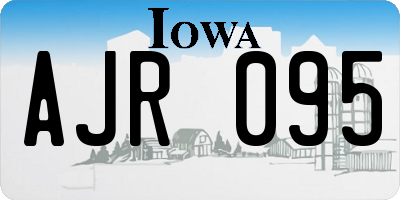 IA license plate AJR095