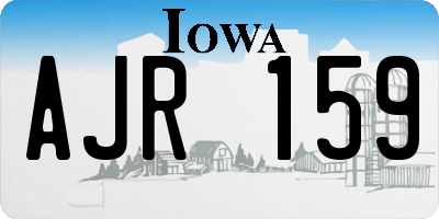 IA license plate AJR159