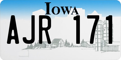 IA license plate AJR171