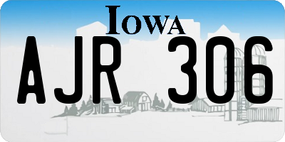 IA license plate AJR306