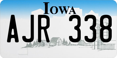 IA license plate AJR338