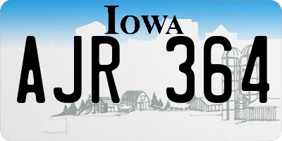 IA license plate AJR364