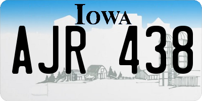 IA license plate AJR438