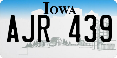 IA license plate AJR439