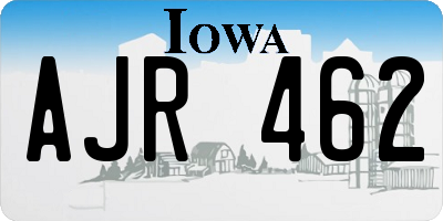 IA license plate AJR462