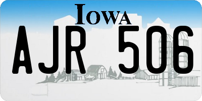 IA license plate AJR506