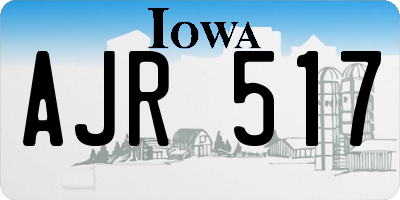 IA license plate AJR517