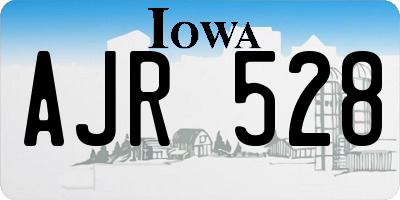 IA license plate AJR528