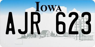 IA license plate AJR623