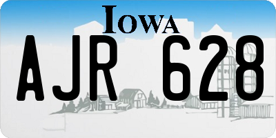 IA license plate AJR628