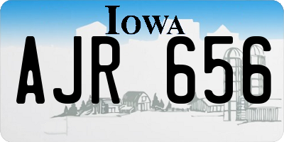 IA license plate AJR656