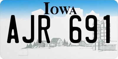 IA license plate AJR691
