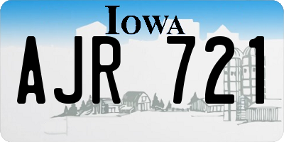 IA license plate AJR721