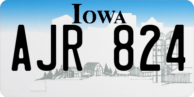 IA license plate AJR824