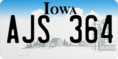 IA license plate AJS364