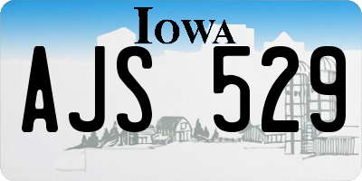IA license plate AJS529