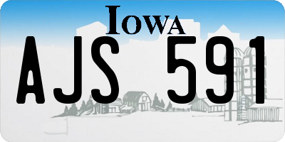 IA license plate AJS591