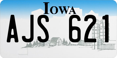 IA license plate AJS621
