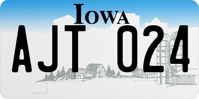 IA license plate AJT024