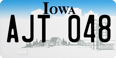 IA license plate AJT048