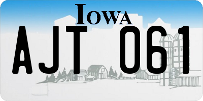 IA license plate AJT061