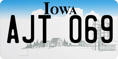 IA license plate AJT069