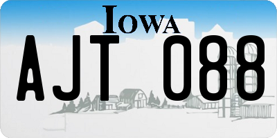 IA license plate AJT088