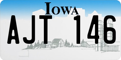 IA license plate AJT146