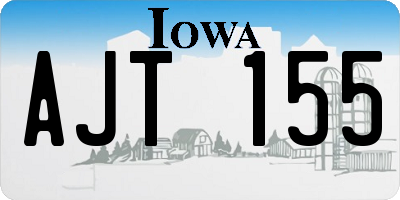 IA license plate AJT155