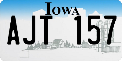 IA license plate AJT157