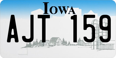 IA license plate AJT159