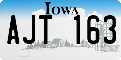 IA license plate AJT163
