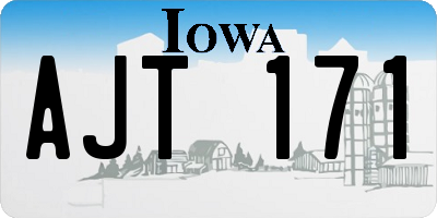 IA license plate AJT171