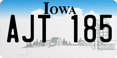 IA license plate AJT185