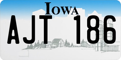 IA license plate AJT186