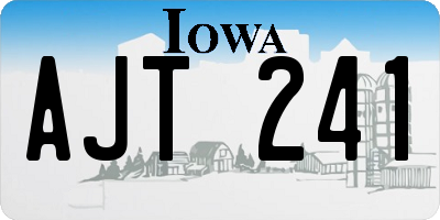 IA license plate AJT241