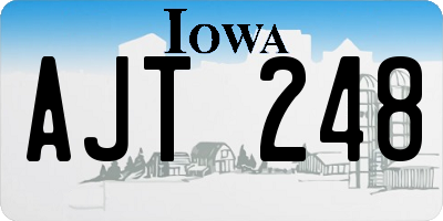 IA license plate AJT248