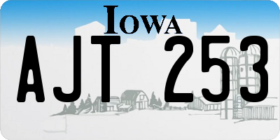IA license plate AJT253