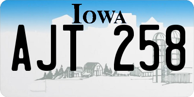 IA license plate AJT258